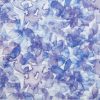 Paper Napkin blue seamless pattern with hydrangea petals