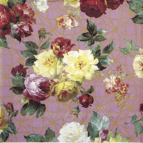 Paper Napkin - Vintage Rose rose gold