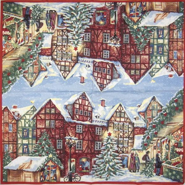 Lunch Napkins (20) - Winterly  Christmas Market