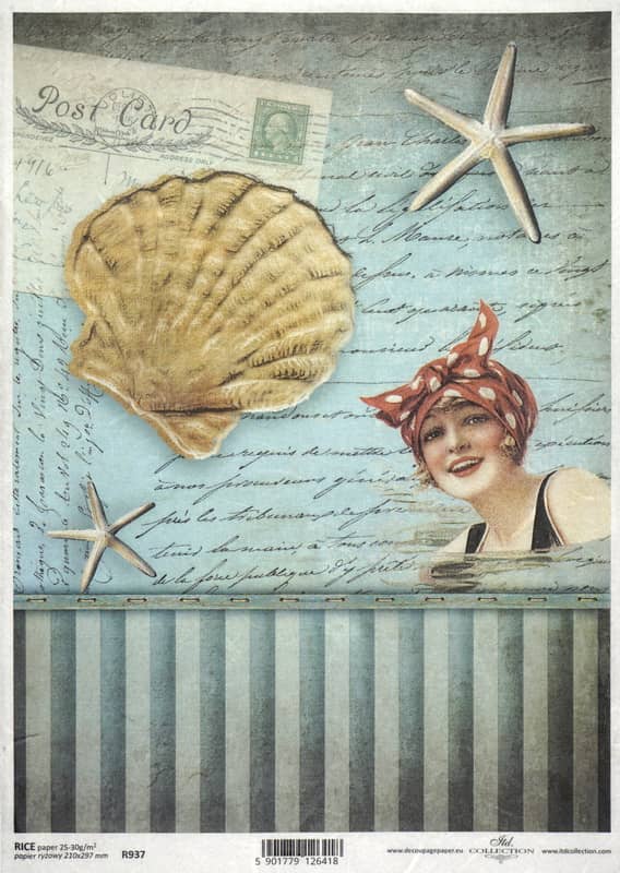 Rice Paper - Old Maritime Card Shell