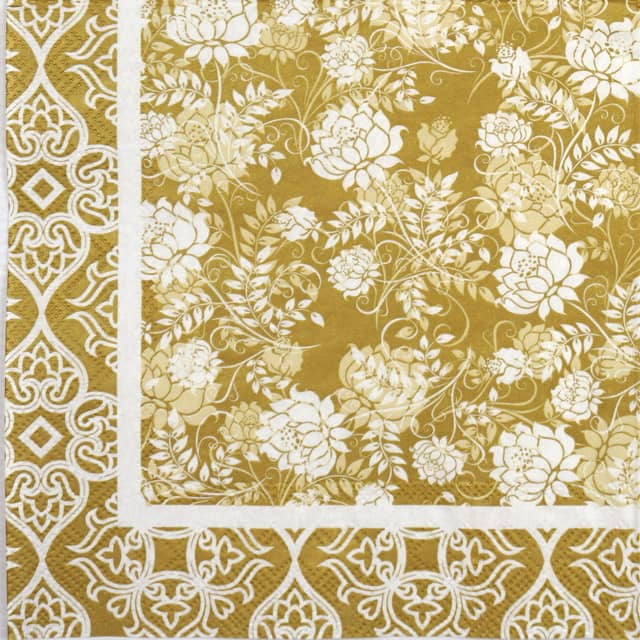 Paper Napkin - Classic Garden Gold
