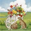 Paper Napkin - Easter barrow