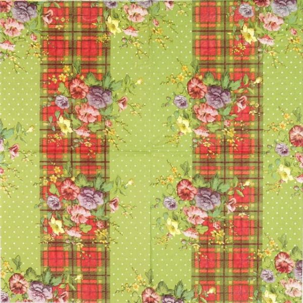 Paper Napkin - Katie Alice Shabby Chic Highland Fling - Image 2