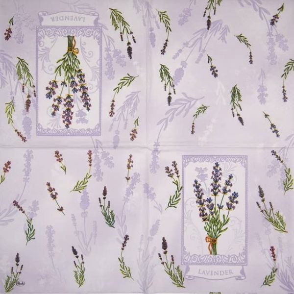 Paper Napkin - Romantic Lavender - Image 2