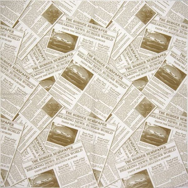 Paper Napkin - Newspaper Brown - Image 2