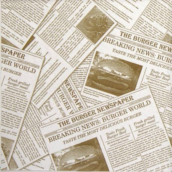 Paper Napkin - Newspaper Brown