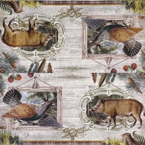 Lunch Napkins (20) - Wildlife Portrait - Image 2