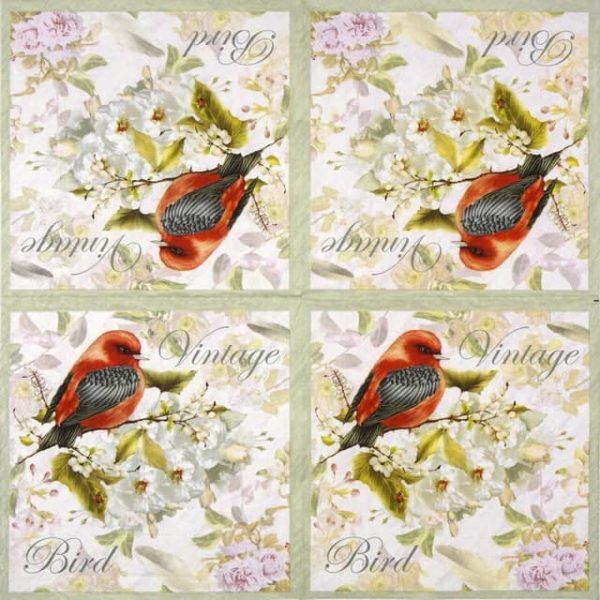 Paper Napkin - Vintage Bird
