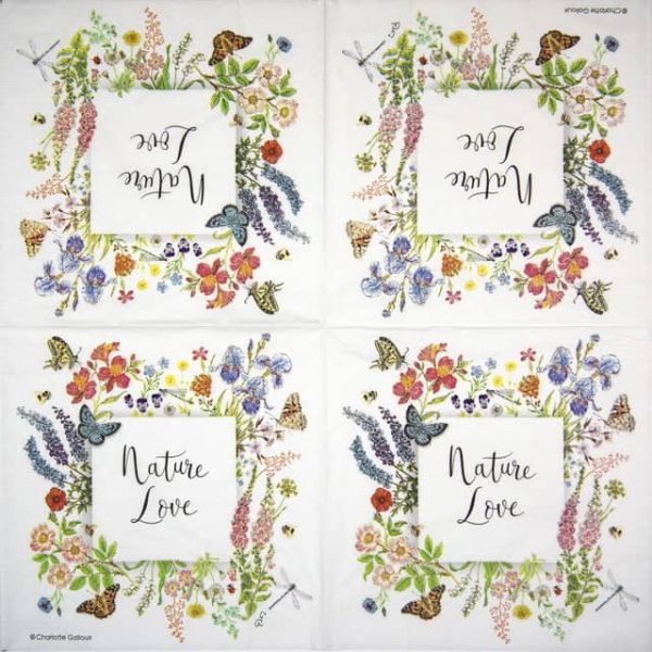 Paper Napkin - Charlotte Galloux: Nature Love