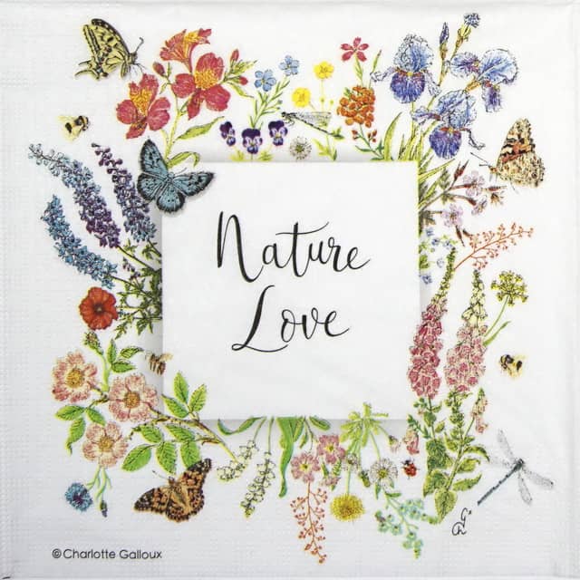 Paper Napkin - Charlotte Galloux: Nature Love