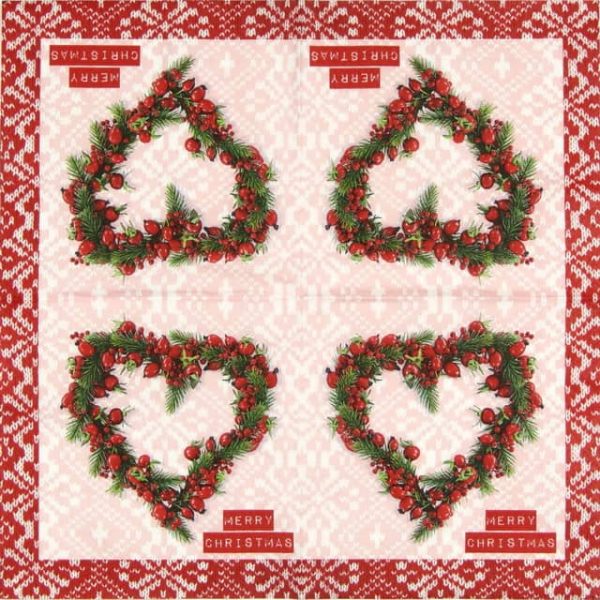 Paper Napkin - Rosehip heart - Image 2