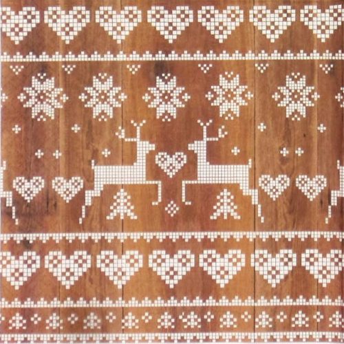 Paper Napkin - Pattern on Wood