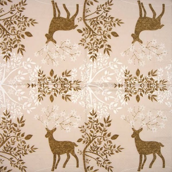 Paper Napkin - Golden Bambi