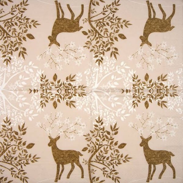Paper Napkin - Golden Bambi - Image 2
