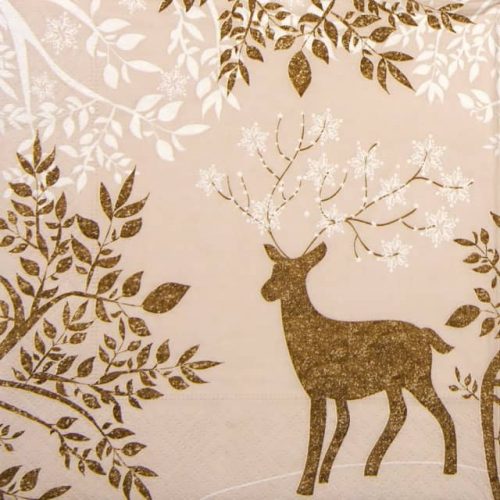 Paper Napkin - Golden Bambi