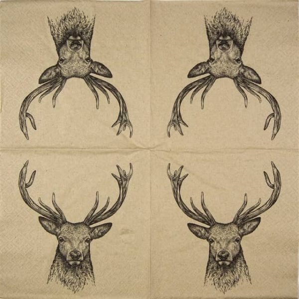 Paper Napkin -  We care Deer