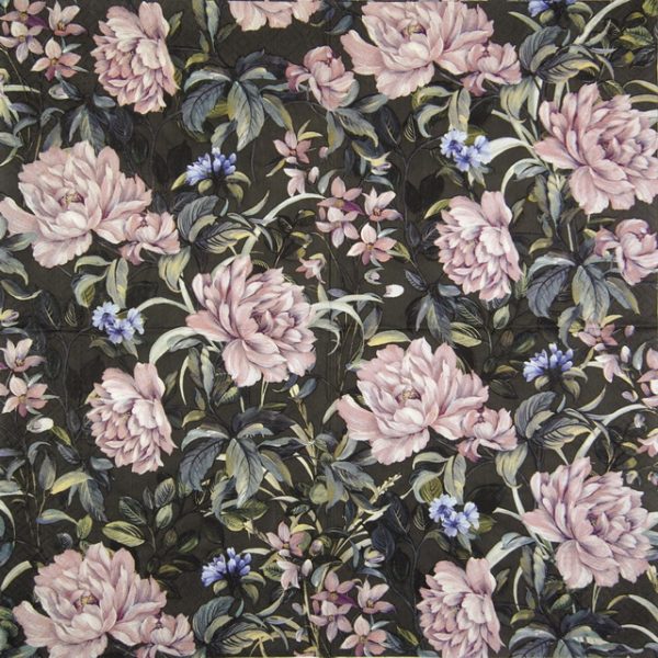 Lunch Napkins (20) - Flowers Mystery - Image 2