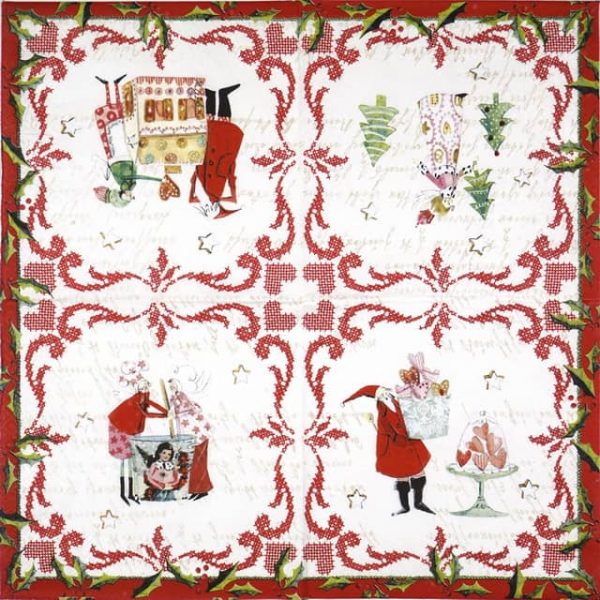 Lunch Napkins (20) - Silke Leffler: In the Christmas bakery - Image 2