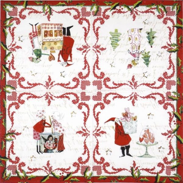 Lunch Napkins (20) - Silke Leffler: In the Christmas bakery