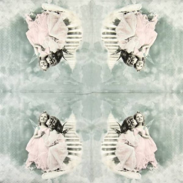 Paper Napkin - Two Angels - Image 2
