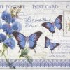 Rice Paper - Blue Butterflies