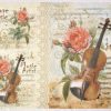 Rice Paper - Roses and Violin