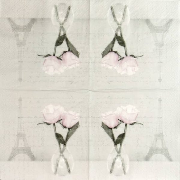 Paper Napkin - Two Roses Paris