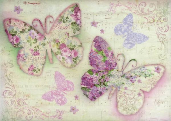 Rice Paper - Butterfly Stamperia DFSA4103