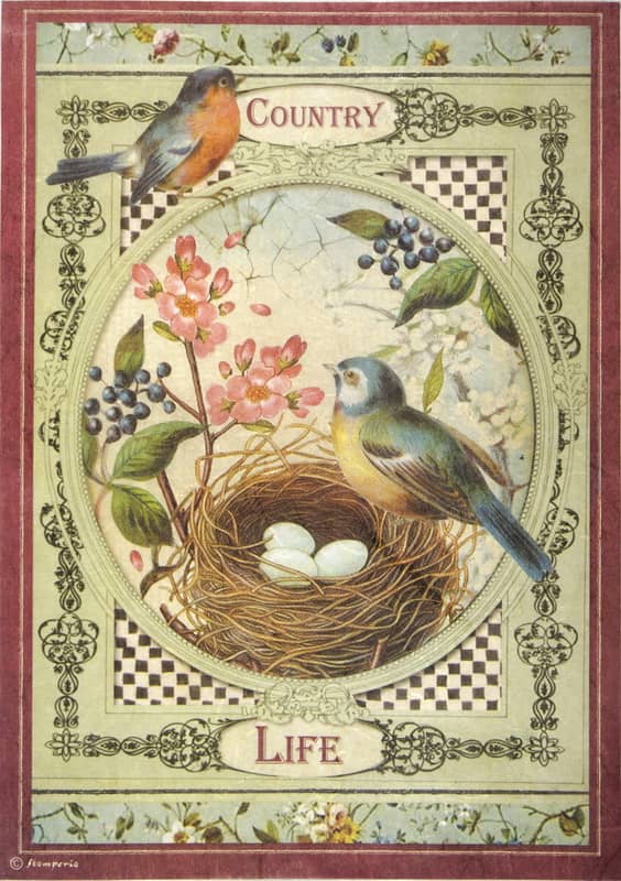 Rice Paper - Country Life Birds