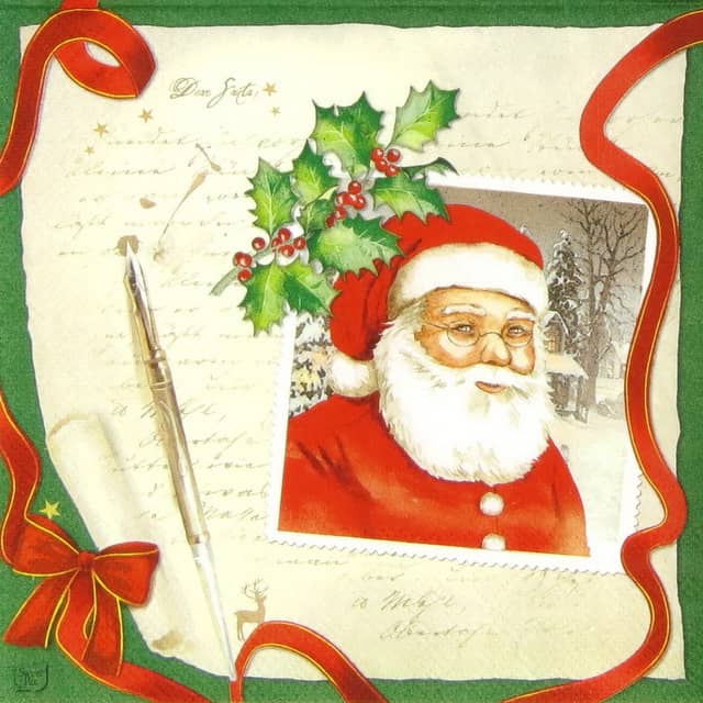 Paper Napkin - Letter to Santa_Sweet-pac_LU5403