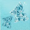 Lunch Napkins (20) - Papillons de Reve aqua