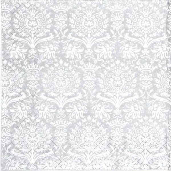 Paper Napkin - Royal Damask silver
