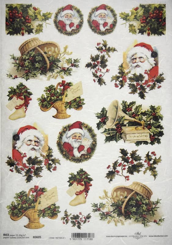 Rice Paper - Santa