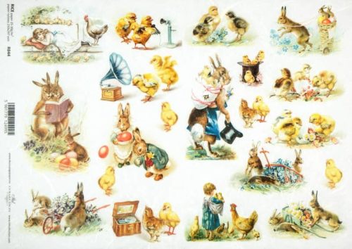 Rice Paper - Happy Easter- Vintage small