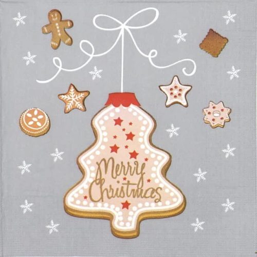 Paper Napkin - Ute Bornholt: Cookies Tree Grey