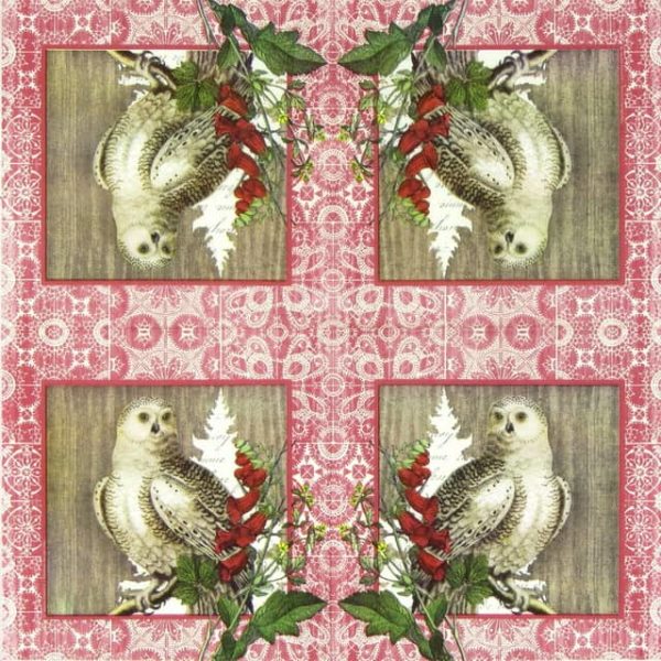 Cocktail Napkin -  Studio Frivolité: Winter Woods Owl