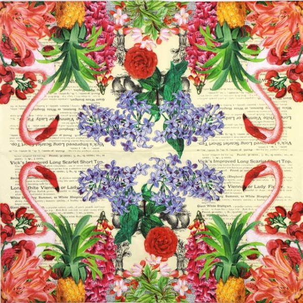 Lunch Napkins (20) - Tropical Garden - Image 2
