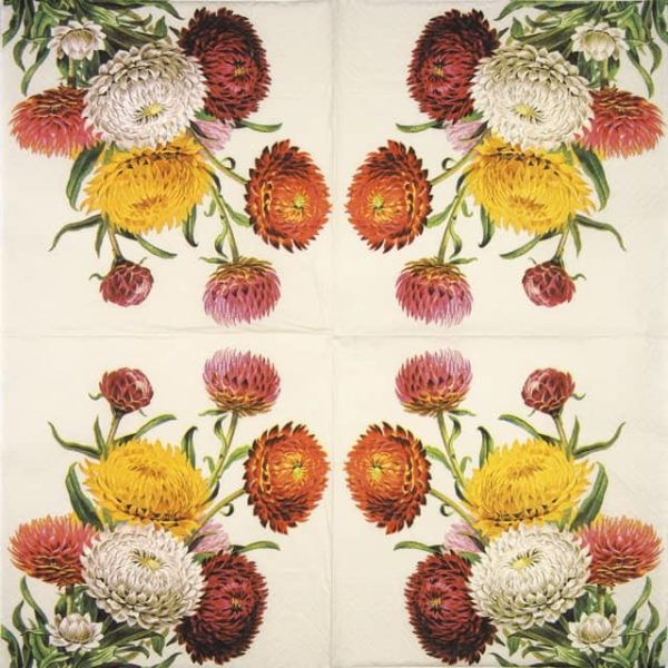 Lunch Napkins (20) - Strawflowers