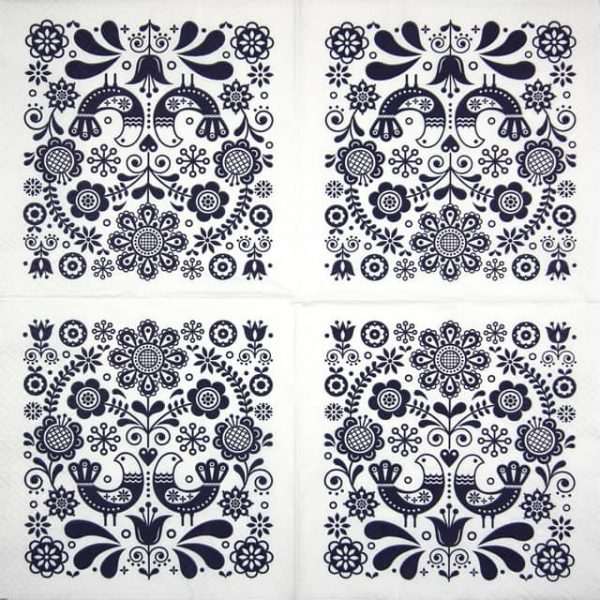 Paper Napkin - Folk Stamp - Image 2