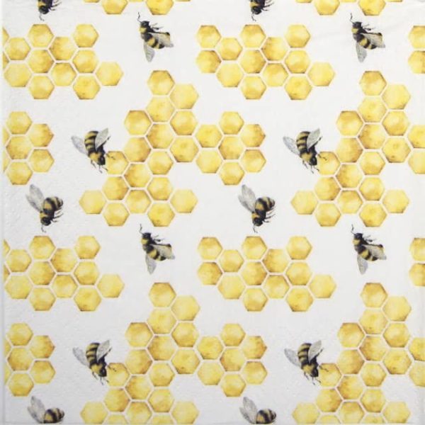 Paper Napkins - Honey Bees (20 pieces)