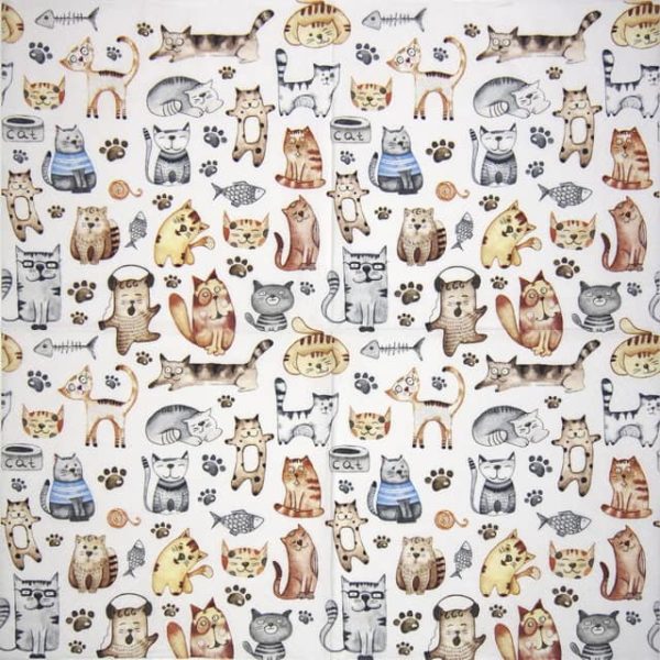 Lunch Napkins (20) - Pet Cats