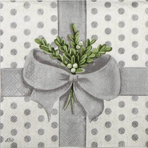 Paper Napkin - A Present for You silver