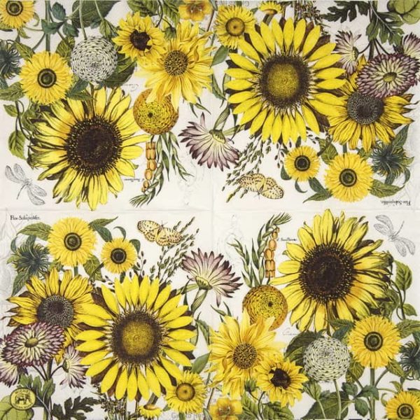Lunch Napkins (20) - Sunflowers