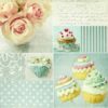 Paper Napkin - Vintage Cupcakes