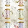 Rice Paper - Romantic Threads needle & thread - DFSA4567 - Stamperia