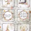 Rice Paper - Romantic Threads mini cards - DFSA4568 - Stamperia