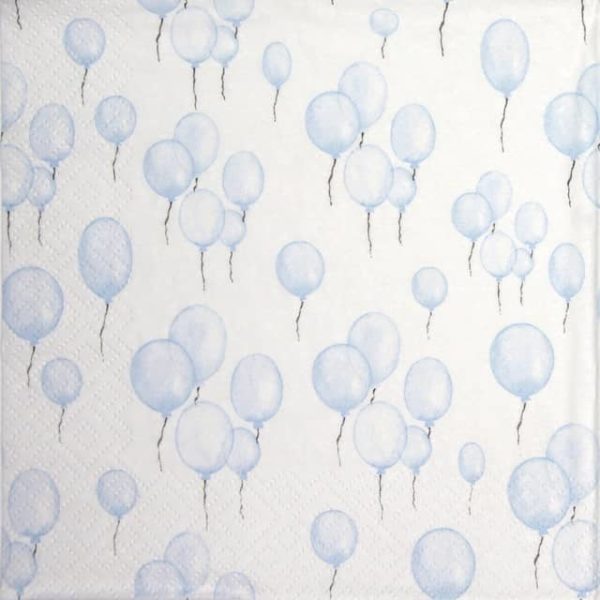 Lunch Napkins (20) - Petit Ballons bleu