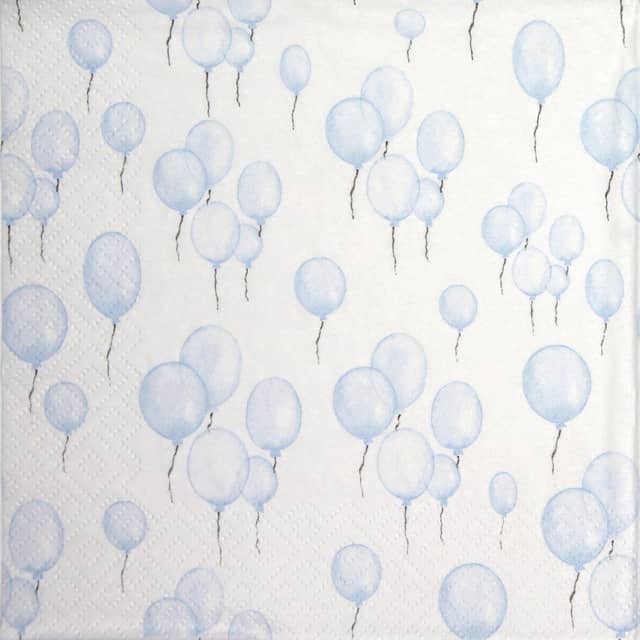Lunch Napkins (20) - Petit Ballons bleu