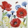 Paper Napkin - Cornflower and poppy