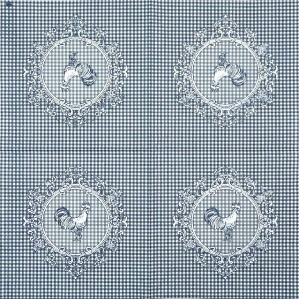 Paper Napkin - Rooster Blue - Image 2